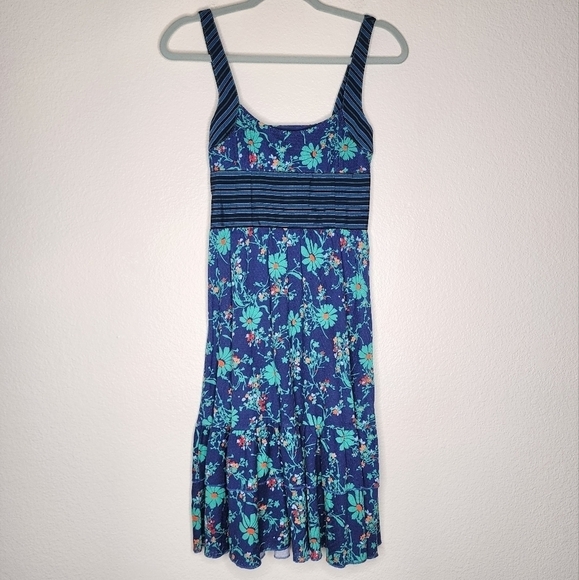 Free People Floral Retro Dress 4 - Picture 3 of 5